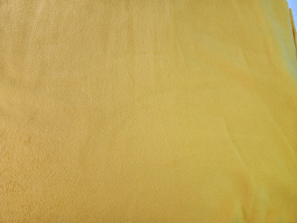 Hobby Lobby Solid Fleece Fabric Remnant 30″ x 2 yards 25″ Yellow Orange New