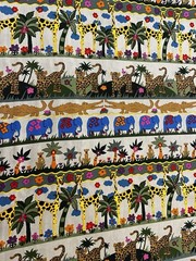 Robert Kaufman #4735 Jungle Jamboree Safari Kona Cotton 10yds Continuous