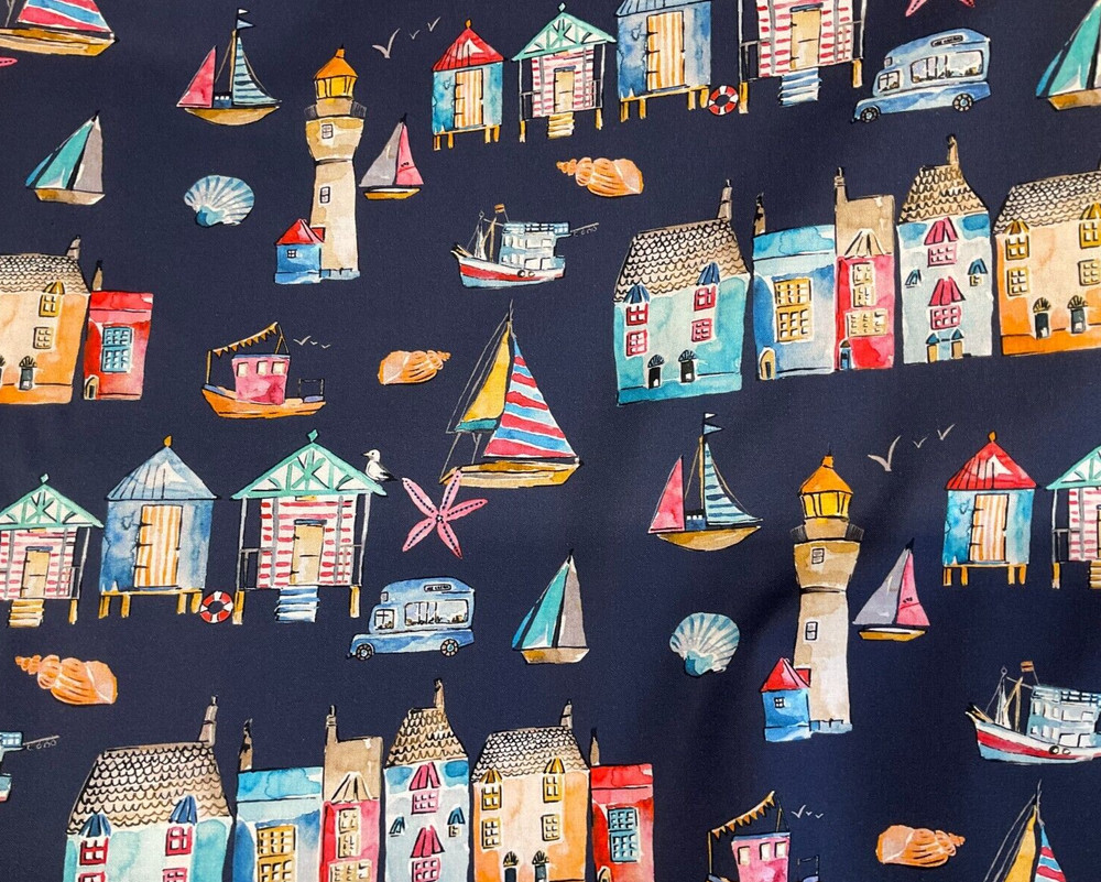 MICHAEL MILLER- PORTOFINO #DCX9669-NAVY-HARBOR VIEW- BY THE YARD