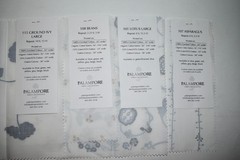 Lot 17 Pieces Palampore Fabric Samples Small Scale 100% Cotton 7″ x 9″ Botanical