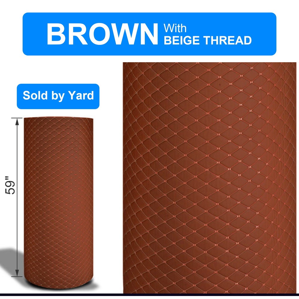 59” Width Vinyl Faux Leather Foam Fabric Auto Headliner Home DIY Sold by Yard