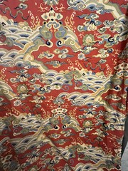 Vintage Larsen? 115” Sq Panel Woven Printed Upholstery Fabric Auspicious Clouds