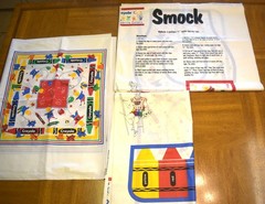 Fabric Panels: Lot of 4 Crayola® Smocks, Lot of 8 Pillows and/or Quilt Blocks
