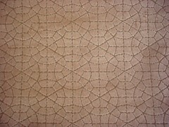 5-7/8Y Donghia Sahco 600087 Mosaic Golden Spanish Tile Velvet Upholstery Fabric