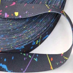 1 Meter 2.5cm Width Splash Camouflage Webbing Non-elastic Edging Strap DIY Parts