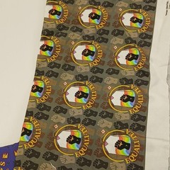 Equality No Kings Digitally Printed Quilting Cotton Fabric Lot 2 USA Multicolor