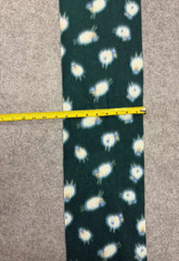 Sheep Print Fleece Fabric Dark Green White 12×56″ Craft Material One Size Scarf