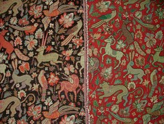 Tapestry Curtain Upholstery Fabric Tudor Forest Vintage Cushions Table Runner