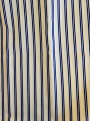 Navy And White Polyester Stripe Blouse Fabric 3 Yards X 66 Inches