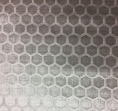 FABRICUT UNAS VELVET FROST SILVER GEOMETRIC MULTIUSE FABRIC 2.25 YARDS 54″W