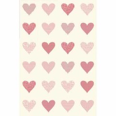 Moda PRINTWORKS FLIRT 55577 12P Sweetwater 36″ X 54″ QUILT PANEL FABRIC HEARTS