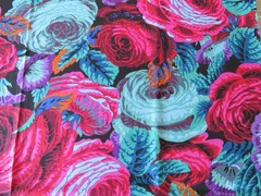 PHILIP JACOBS GLORY ROSE BLACK PJ21 17” X WOF original issue