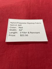 Item #342. Polyester Nylon Ripstop Fabric