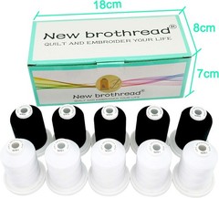 100% Mercerized Cotton Threads, 600M Spools for Quilting, Sewing & Embroidery