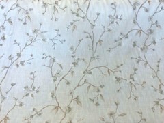 Hanami Pearl Japanese Inspired Embroidered Fabric