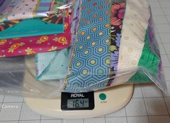 Pound of Tula Pink Fabric Strips Pack for Crumb / Scrappy Quilting less than 4in