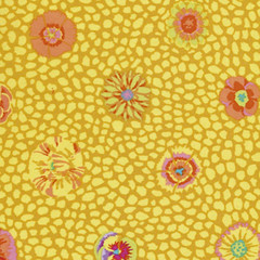 KAFFE FASSETT GUINEA FLOWER GOLD GP59 1/2 yard 2.5 yd available