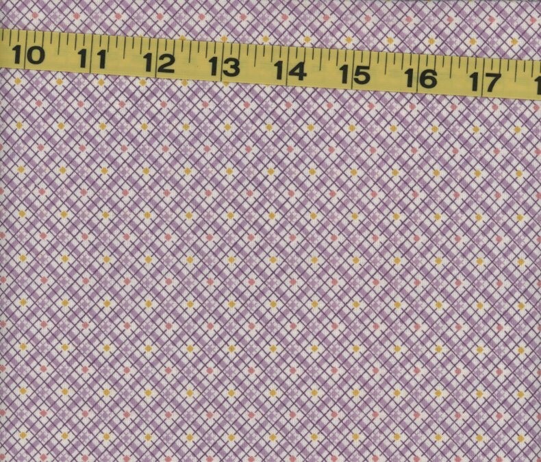 BTFQ Early Darlene Zimmerman 1930’s Reproduction Chanteclaire Violet Plaid