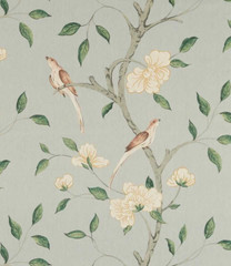 ZOFFANY CURTAIN FABRIC Eleonora 6 METRES STOCKHOLM BLUE LINEN/COTTON BLEND