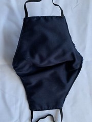 Face Mask triple Layer Reusable Handmade Washable Cloth Navy Blue Stars