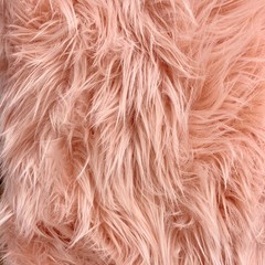 Eden PEACH Shaggy Long Pile Soft Faux Fur Fabric by the Yard