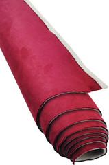 Wine Red Auto Suede Headliner Fabric with Foam Backing – 118″x60