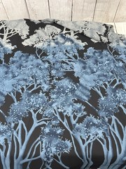 Fabric Tree Full Length Directional Polyester 2 Yards 48″ Wide Washed Sheer