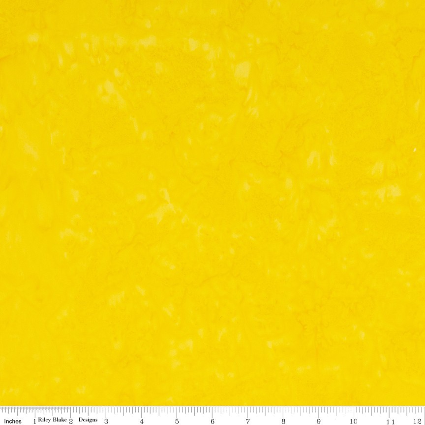 Expressions HAND DYES Batiks BTHH139 Yellow Riley Blake