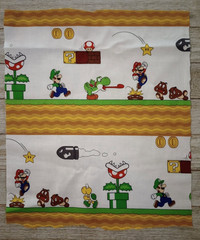 super mario luigi fun fabric 11 x 10 inch 1pc