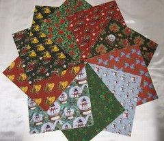 Patchwork Layer Cake Fabric~(40-10” Sqs) “Christmas #1” Quilt Tops,Crafts,Sewing