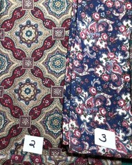 YOUR CHOICE: SCRAPS, FQs 1/4 Yds paisley floral calico cotton quilting Fabric