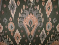 1.5m iLiv Kasbah Anthracite Ikat Soft Velvet Fabric Cushion Curtain Upholstery