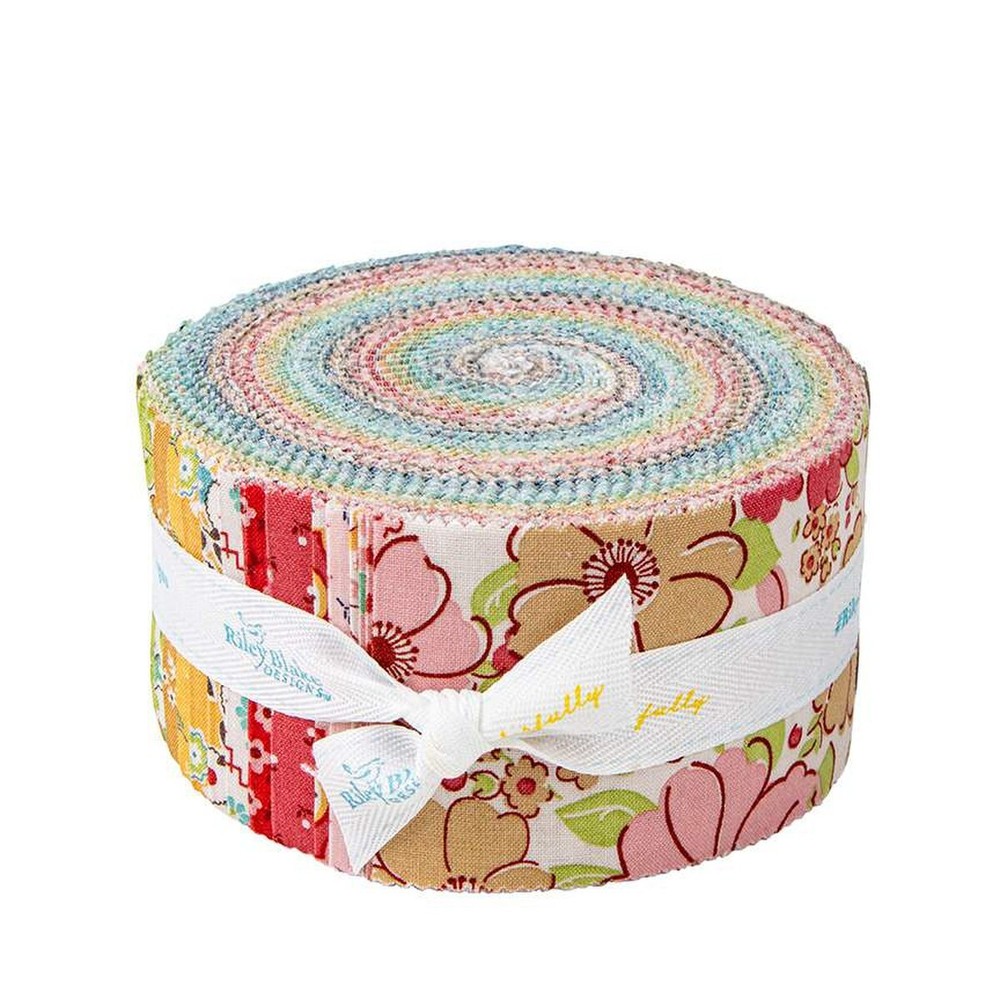 Jelly Roll Rolie Polie 2.5″ Strips 40pc Riley Blake “Mercantile” by Lori Holt