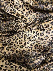 VTG Leopard Print Faux Fur Fabric Valboa Minky Plush 6yd 30″W Lot Cheetah LUXURY