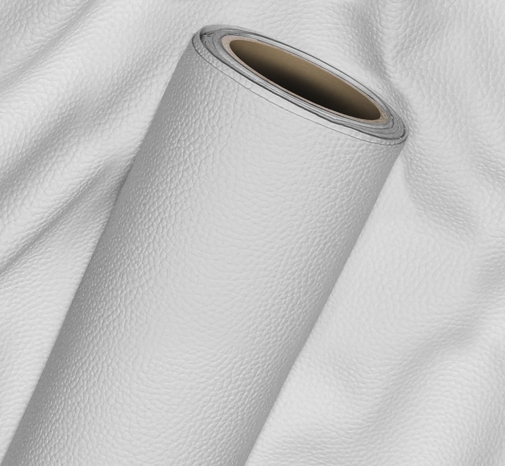 VViViD Bycast65 White Matte Correct-Grain Faux Leather Marine Vinyl Fabric