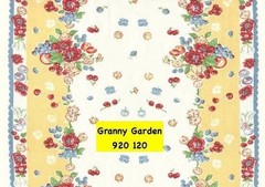MODA 100% cotton toweling fabric retro Granny’s Garden – 920-120 – 16 in x 36 in