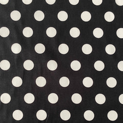 Black White Polka Dot Cotton Spandex Fabric | 54” Wide | Italian Stretch Woven