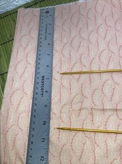 Cotton Fabric Light Pink Feathers 35″ x 44″ Width **AS IS**