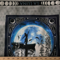 La Luna – 6 Squares Moons Panel Print by Jason Yenter In The Beginning