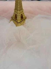 Blush Italian Tulle Fabric By The Yard Soft Dress Stretch on The Width Luxury