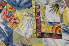 Pin Up Girls Fabric Baja Aloha Palm Beach Bikini Sheer Polyester 3 Yards Remnant