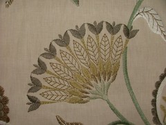 3.4 Metres iLiv Ophelia Thyme Embroidered Fabric Curtain Upholstery Cushion