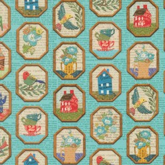 MODA – Paper Hamlet by Cathe Holden – Frames Novelty Birds Newspaper Houses –