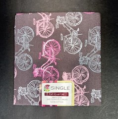 Single Brand Bicycles Bubblegum 100% Cotton Fabric Fat Quarter