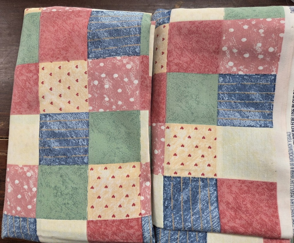 Daisy Kingdom “All Over Patchwork” 4 Yard LOT New #4998