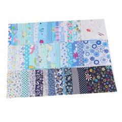100Pcs DIY Assorted Square Bundle Quilt Quilting Cotton Fabric Sewing Kits