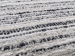 Chivasso Textured Striped Uphol Fabric- Country Love / Grey 8.50 yds CH3031/092