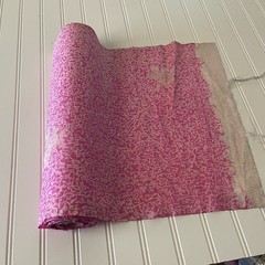 SILK, Pink-White FABRIC 3 Yards x 15 Inches Wide or 108 Inches x 15 Wide