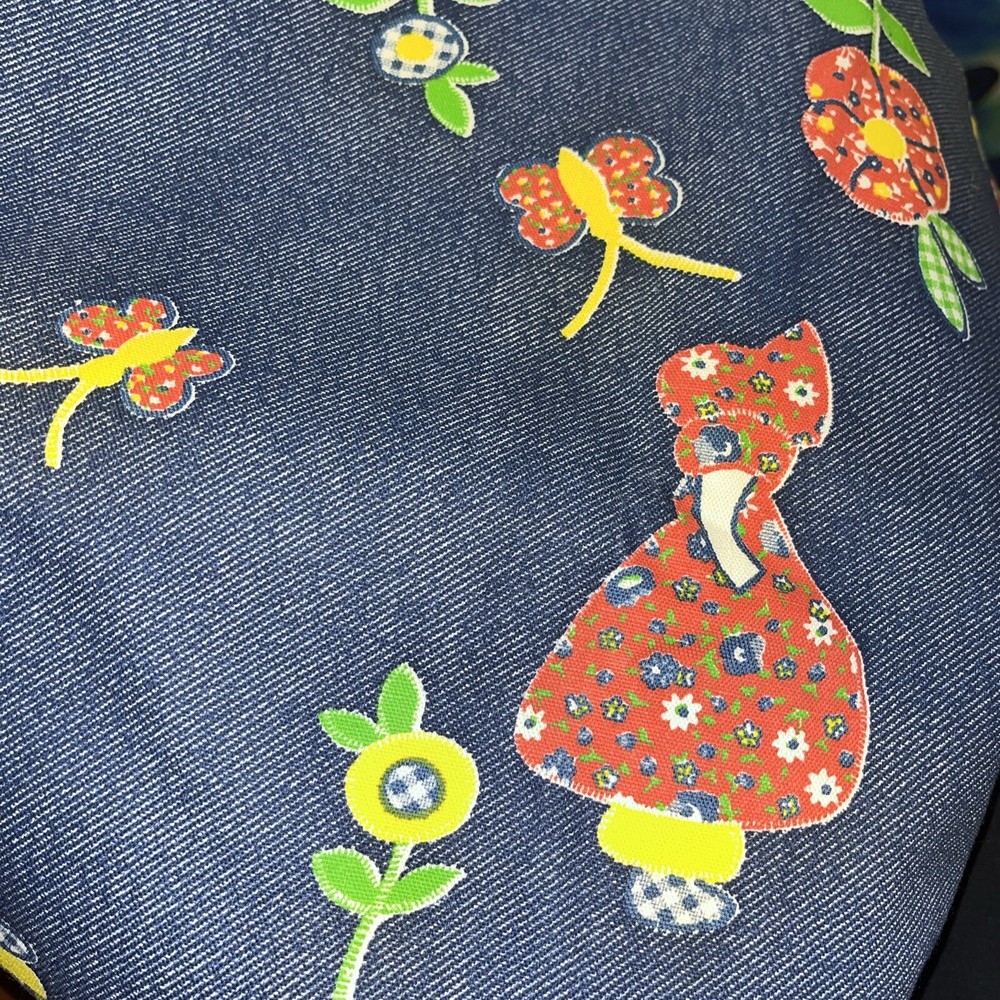 Vintage Fabric Holly Hobby Butterfly Floral Fabric