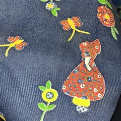 Vintage Fabric Holly Hobby Butterfly Floral Fabric